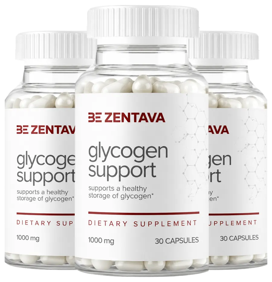 Zentava Glycogen Support Capsules bottles, 1000 mg, 30 capsules